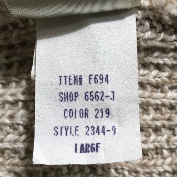 Eddie Bauer Size Large Camel Sweater Vest: 2160 - Picture 7 of 7